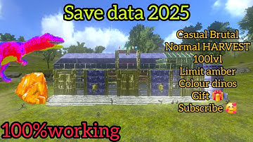 🦖 ARK Survival Evolved Mobile Save File 2025 | New Update + Color Dinos + Amber Limit!