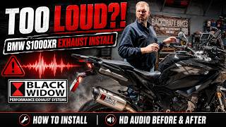 This Black Widow Exhaust TRANSFORMED My BMW S1000XR How-to