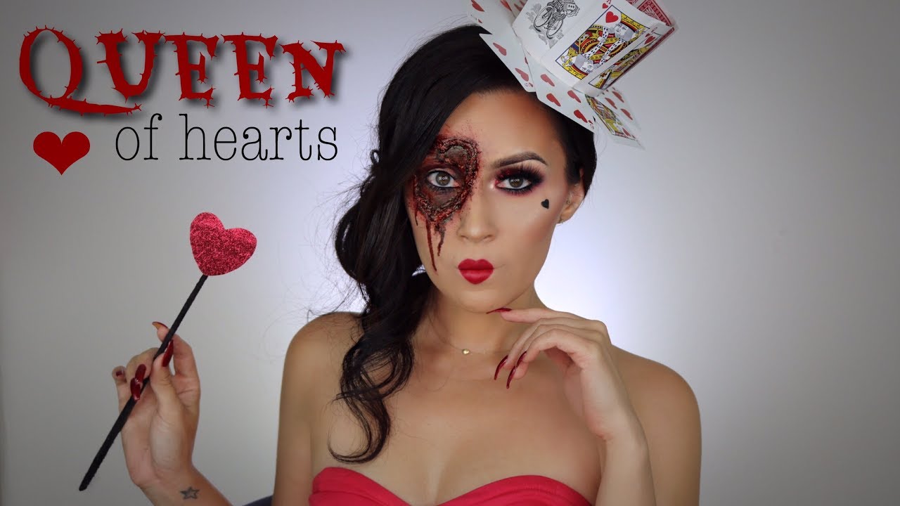 Queen of Hearts Makeup Tutorial【Tim Burton's Alice in Wonderland】, Halloween 2022