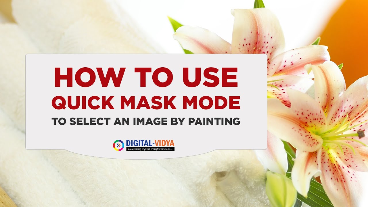 photoshop quick mask tutorial - YouTube