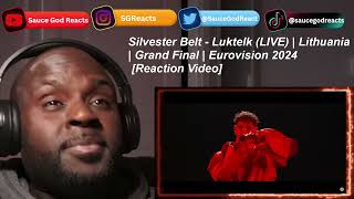 Silvester Belt - Luktelk (LIVE) | Lithuania 🇱🇹 | Grand Final| Eurovision 2024 | REACTION