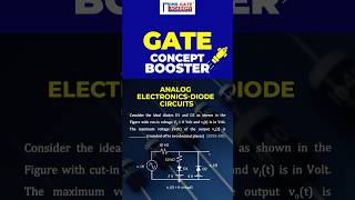 Part 61 GATE 2026 Concept Booster | Cracking Diode Circuits | Analog Electronics #shorts