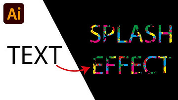 🌈Color Splash Text Effect in Adobe Illustrator🌈