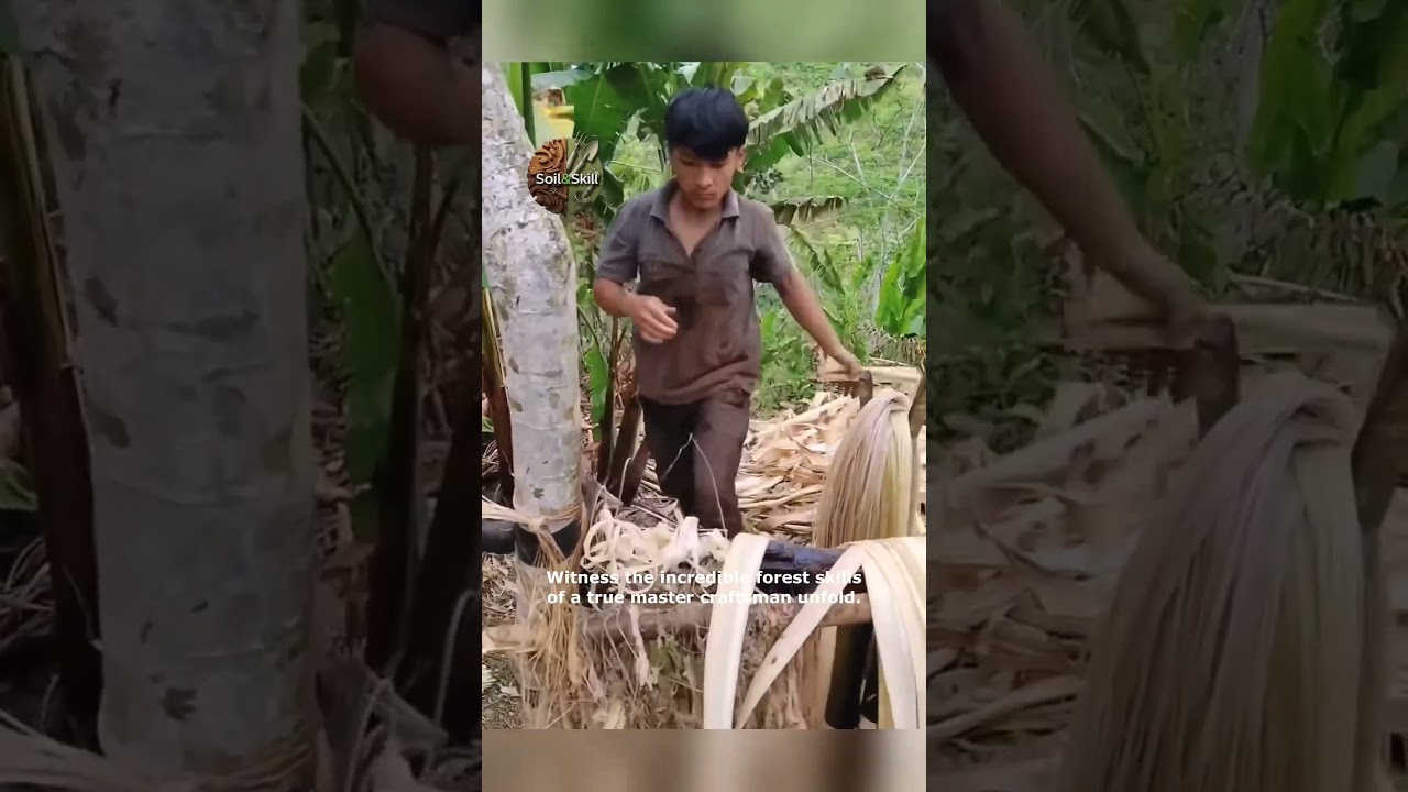 Amazing Forest Skills  Watch This Master Craftsman at Work!