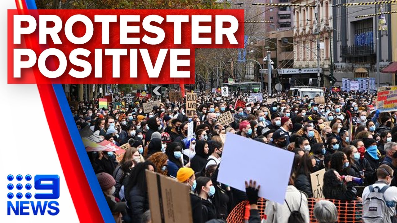 Victoria protester tests positive for COVID-19 | Breaking News | 9 News Australia