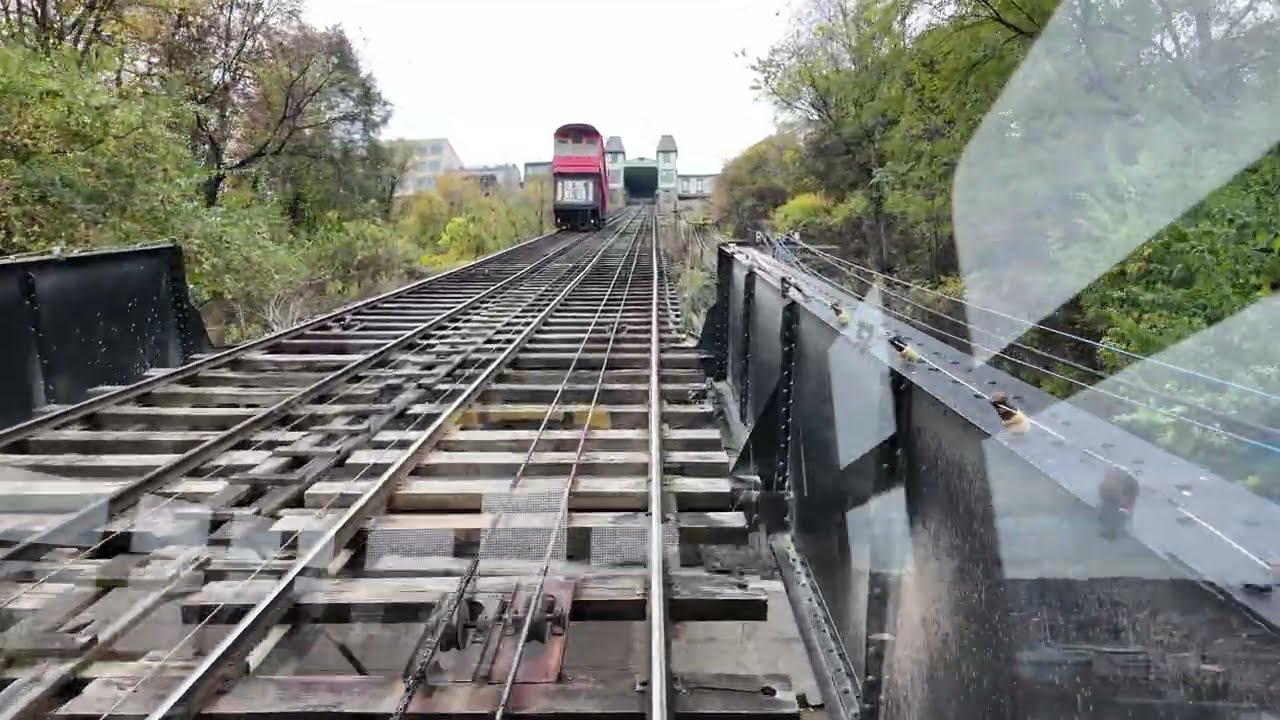 Riding Up Duquesne Incline in Pittsburgh for the very 1st Time on November 2, 2025