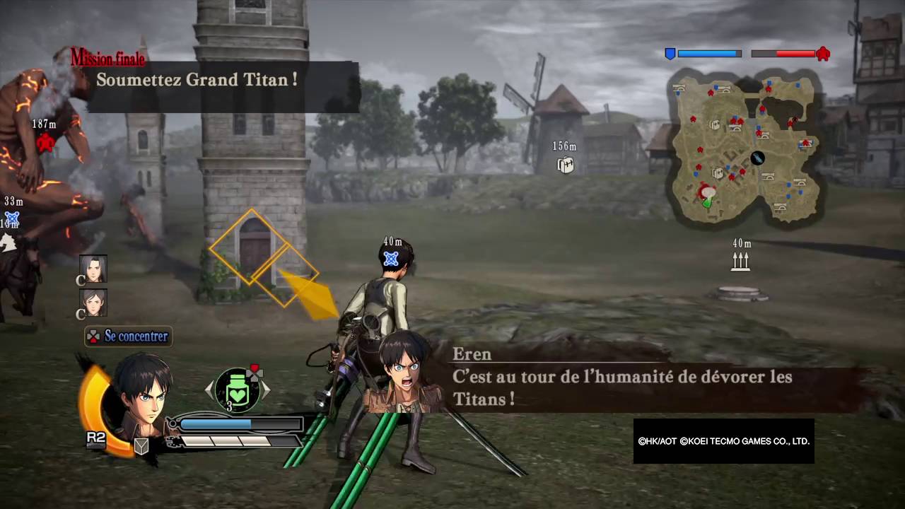 Attaque des titan les ailes de la liberté :Exploration sanglante