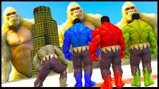 TEAM HULK VS KING KONG (George Rampage) - EPIC BATTLE