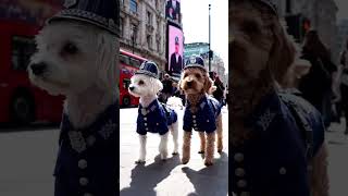 London Bobbies on patrol.🇬🇧 #dogs #maltese #labradoodle