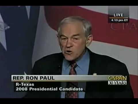 Ron Paul will NOT run in 2012! he explains why on C-SPAN.