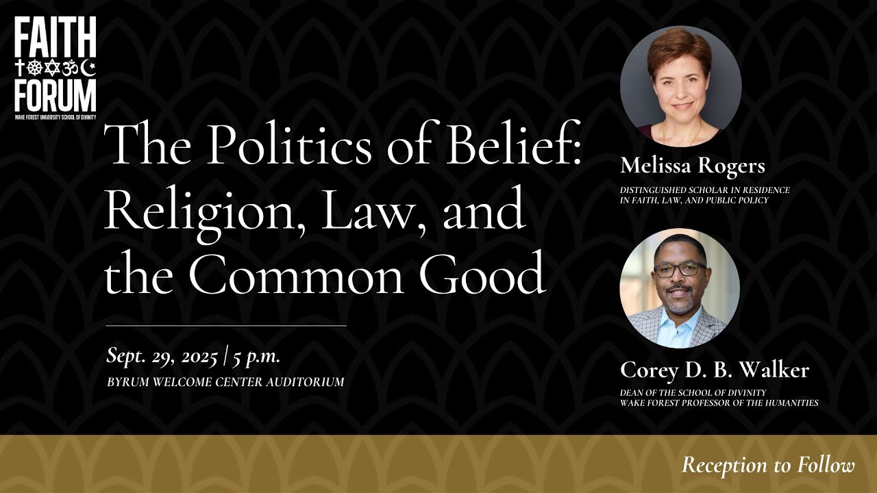 The Politics of Belief: Religion, Law, and the Common Good | Melissa Rogers