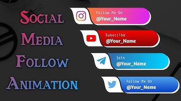 How To Add Social Media Icons To Youtube Video - Hindi - Social Media Animation Template #kinemaster