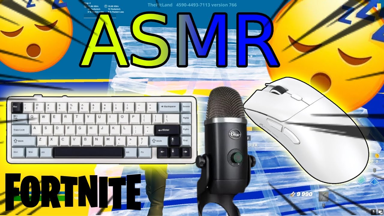 ASMR FORTNITE - SONS DE CLAVIER ET SOURIS, ENTRAINE TOI AVEC MOI ! (no talking)