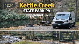 Kettle Creek State Park PA Campground Tour – Lower Campground (North Central PA) Creekside Sites