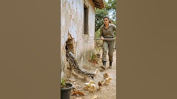 Python Attacks Chicks... What the Girl Did is Shocking😱🐥🐍 #shorts