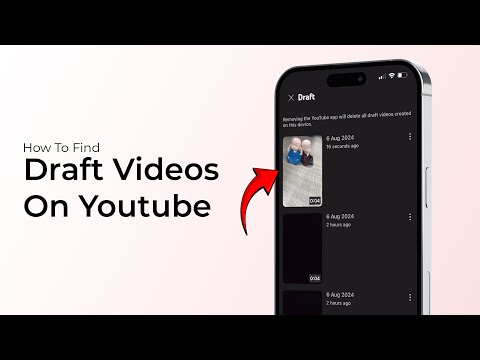 How To Find Draft Videos On YouTube?