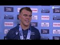 CARPENTER celebrates after being named PLAYER OF THE MATCH