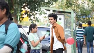 Give Balloons Random Girl's 😍 Touching Boobs Prank On Cute Girl's 😍#prank #romantic #romeoajay screenshot 2