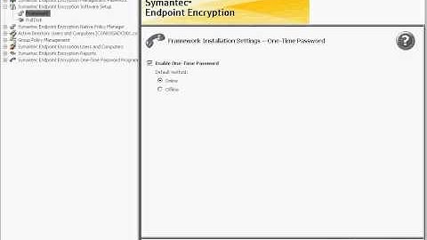 Symantec Endpoint Encryption - How to create a Framework Package.