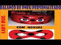 Como fazer balanço personalizado lady bug com máscara