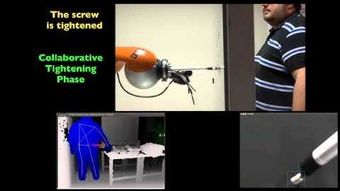 Sensor-based control of a collaborative robot