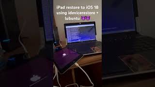 iOS 18 restore via lubuntu and idevicerestore #tech #ios #ios18 #apple #linux #lubuntu