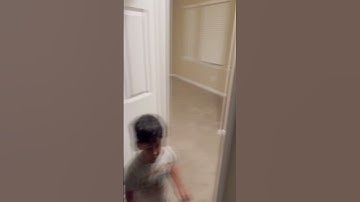 Son tells dad he hears something in his room then this happens #shorts