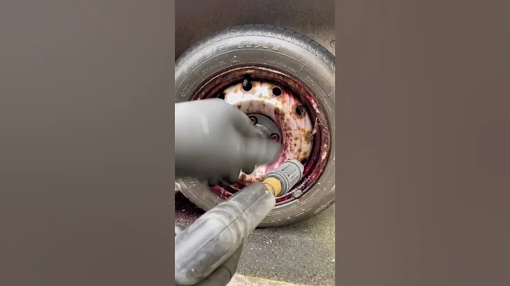 Detailing ASMR- How RUSTY is this van wheel! #shorts #asmr #detailing