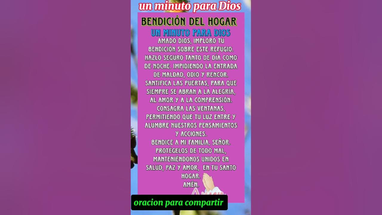 bendición del hogar