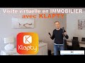 Visite virtuelle en immobilier avec klapty et les camras 360 insta360 et rioch