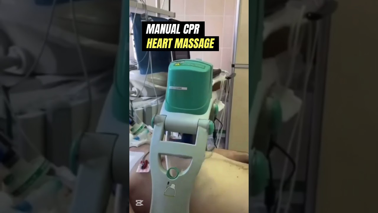 Manual CPR or Heart massage.