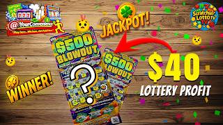 $20 Scratch-Off… $40 PROFIT?! 💰😳 $500 BLOWOUT Results