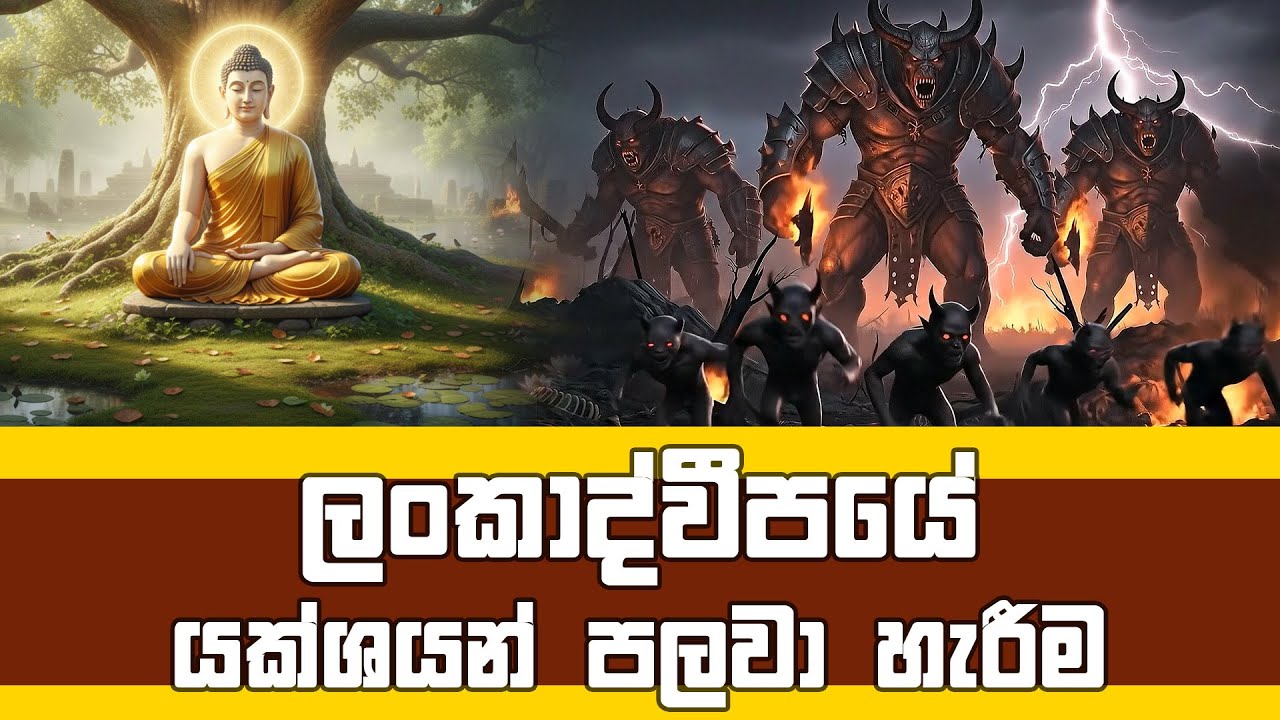 ලංකාද්වීපයේ යක්ශයන් පලවා හැරීම #buddha  #buddhameditation  #lordbuddha