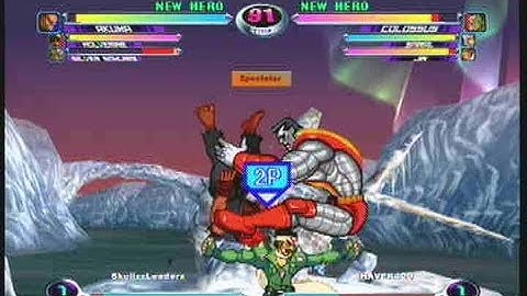 MvC2: Throw Battle - 7 Throws/5 Tech Hits [Colossus vs Akuma]
