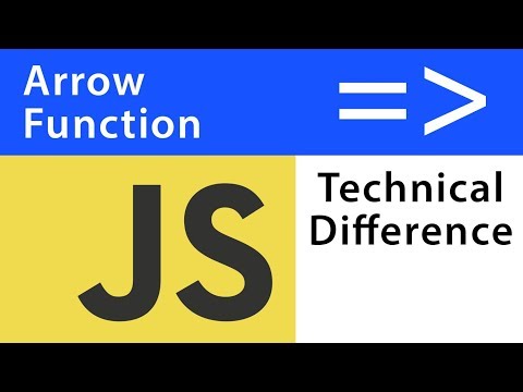 JavaScript Arrow Function - Technical Difference