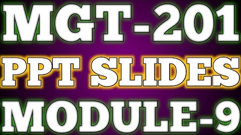 MGT-201 | Capital Budgeting Techniques | Module #9 | Short Lecture