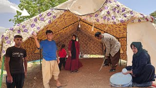 🌿 Busy Nomadic Family Day | Making Butter, Building a Natural Fridge & Setting Up a Giant Tent 🏕️