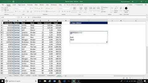 Cách sử dụng hàm SINGLE trong Excel 365   Dynamic Array Functions 07