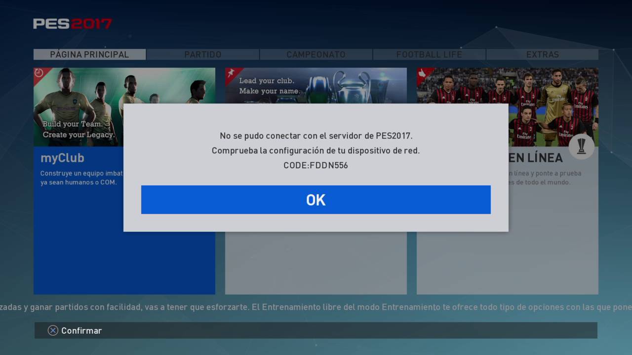 Pro Evolution Soccer 2017_ERROR CODEFDDN556 YouTube