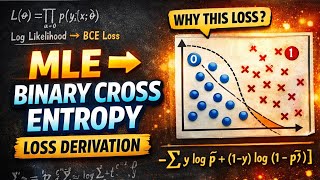 Everyone Uses Binary Cross Entropy — But Nobody Explains This Derivation | Data science| Statistics