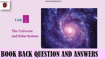 6th STD | THE UNIVERSE AND SOLAR SYSTEM | BOOK BACK QUESTION ANS ANSWER | TERM 1 | SAMACHEER KALVI |