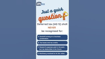 Quiz: Deferred tax?