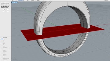 Rhino Tips and Tricks. How to use a surface for Boolean Difference.