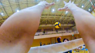 【volleyball】Watch the match from the center position perspective