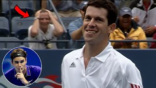 The Day Federer&#39;s Opponent Couldn&#39;t Stop SMILING at His Genius Tennis!