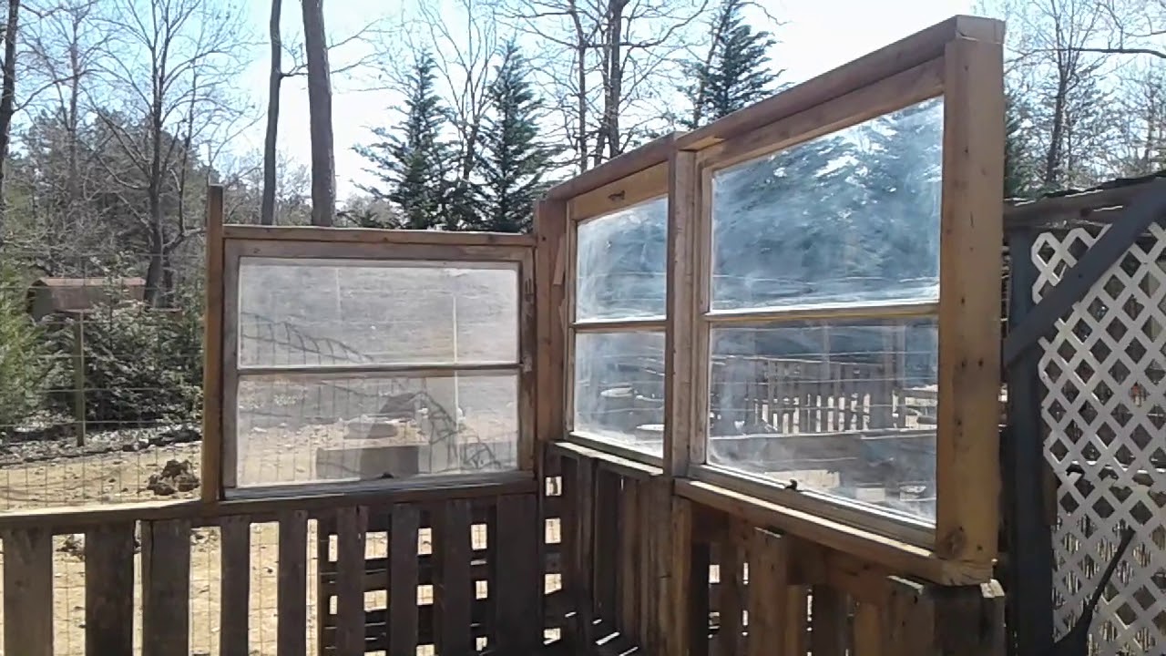 GreenHouse Built out of Pallets & Old Windows GreenHouse Built out of Pallets & Old Windows #1