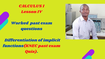 KNEC examenvragen uit het verleden - Differentiatie van impliciete functies