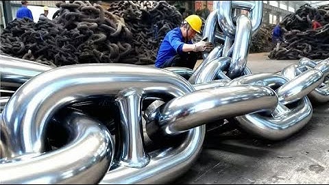 Zo worden de sterkste ankerkettingen ter wereld gemaakt