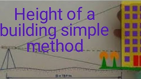 Height of a Building Using Theodolite  Malayalam Tutorial
