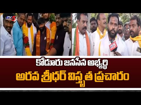 Railway Koduru Janasena MLA Candidate Arava Sridhar Face To face Over Election Campaign | TV5 News - TV5NEWS